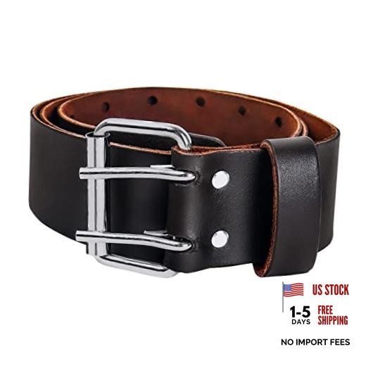 Genuine Leather Tool Pouch Bag with 2» Work Belt Included for ONLY BELT