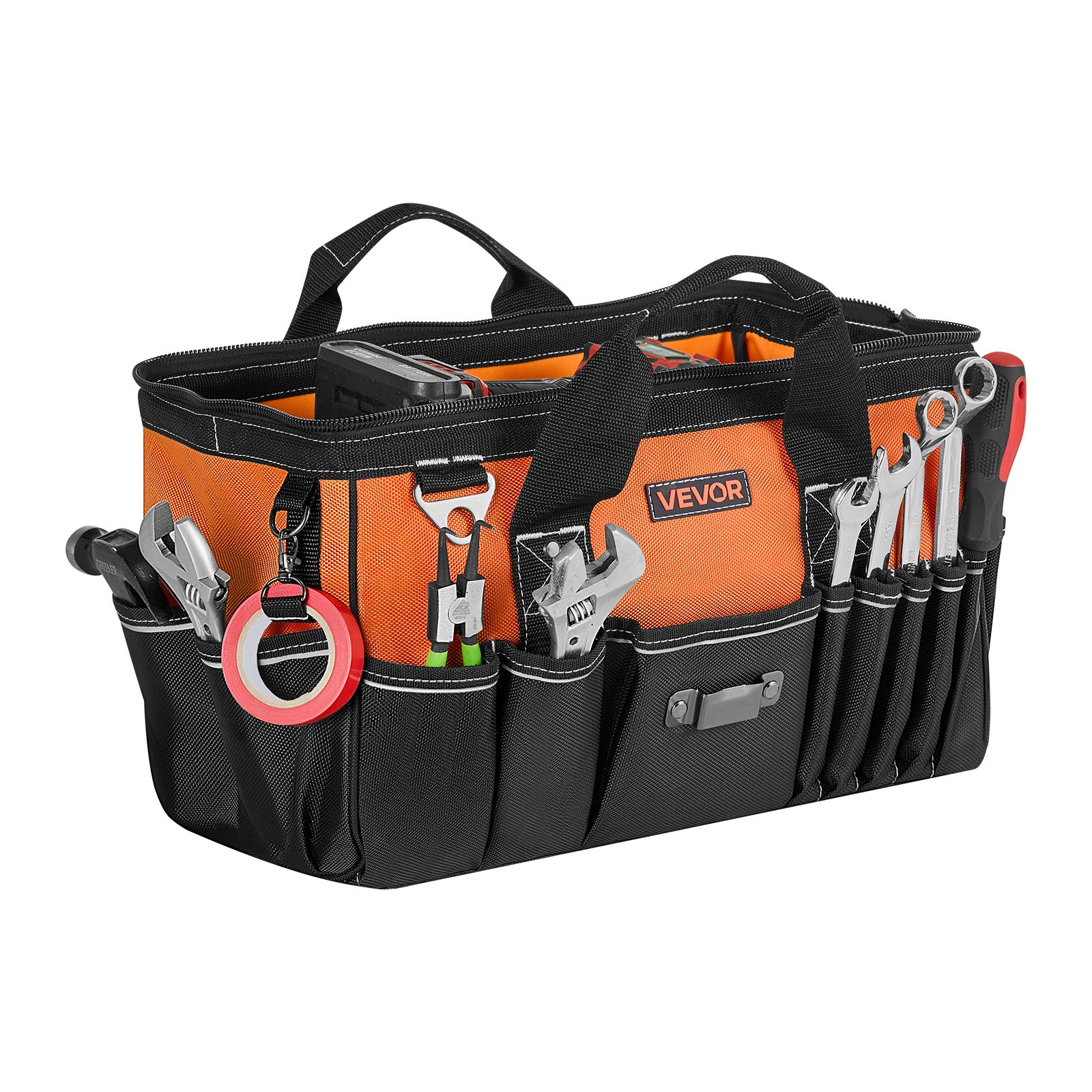 VEVOR Tool Bag 15.7 Inch 33-Pocket Portable Tool Box Organizer Storage Toolbox