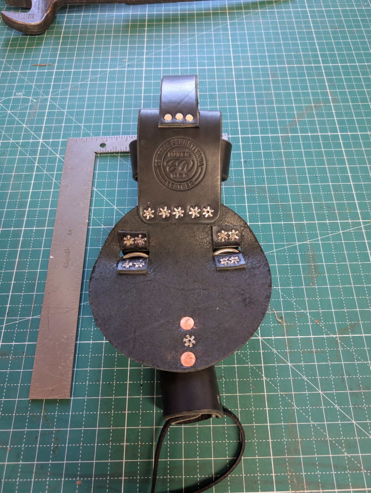 Ironworkers Spud Wrench/ Tape Measure Holder