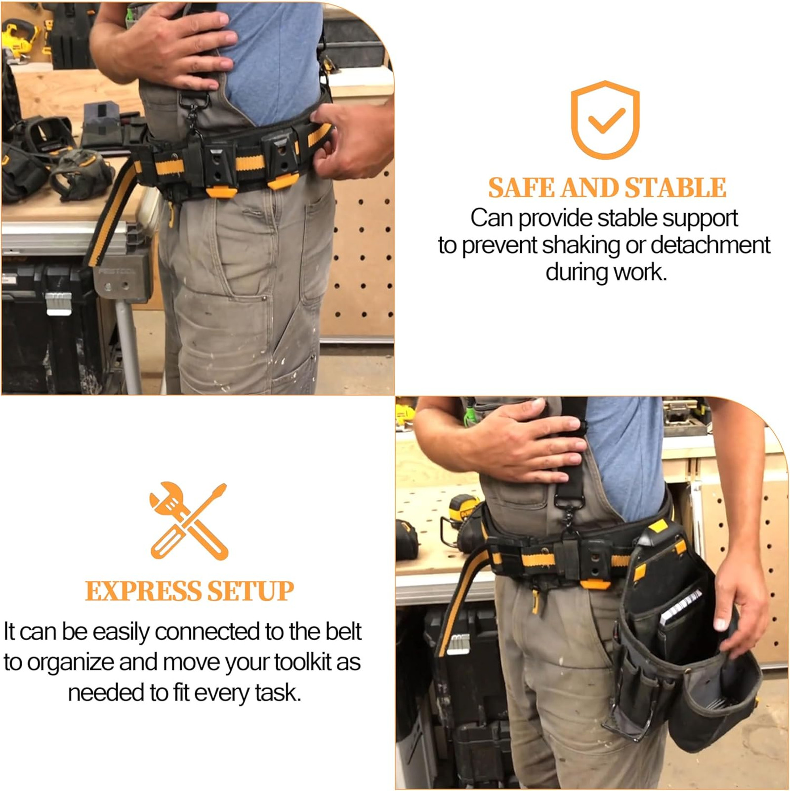 Tool Belt Clip Fits for TOU-CT Models ClipTech Pouches Tool Accessories Durable