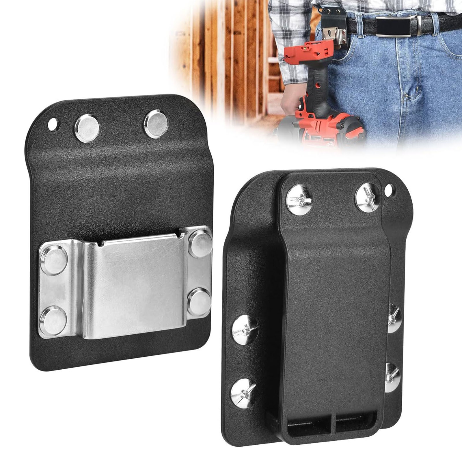 Portable Stainless Steel Drill Belt Holder For Electric Drill Excellent