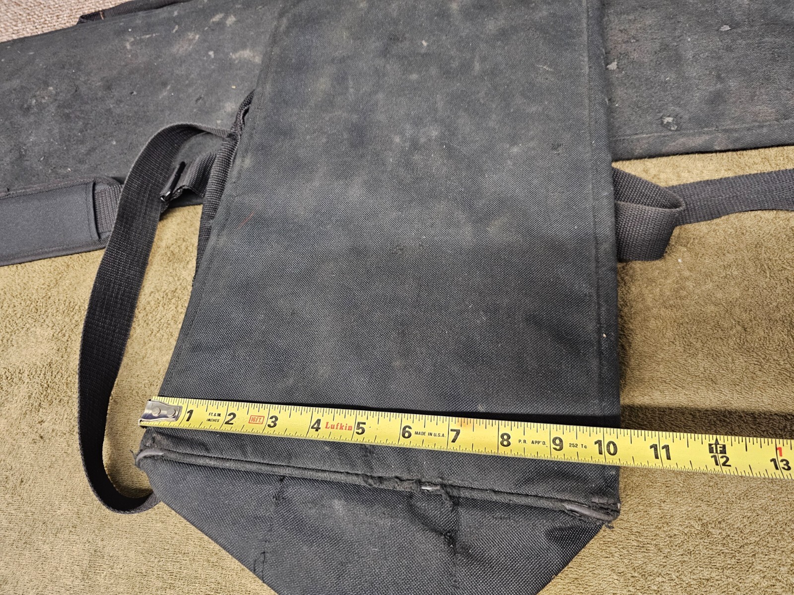 3 Paramount Military Mechanics Canvas Tool Bags Large Zipper Bag Black