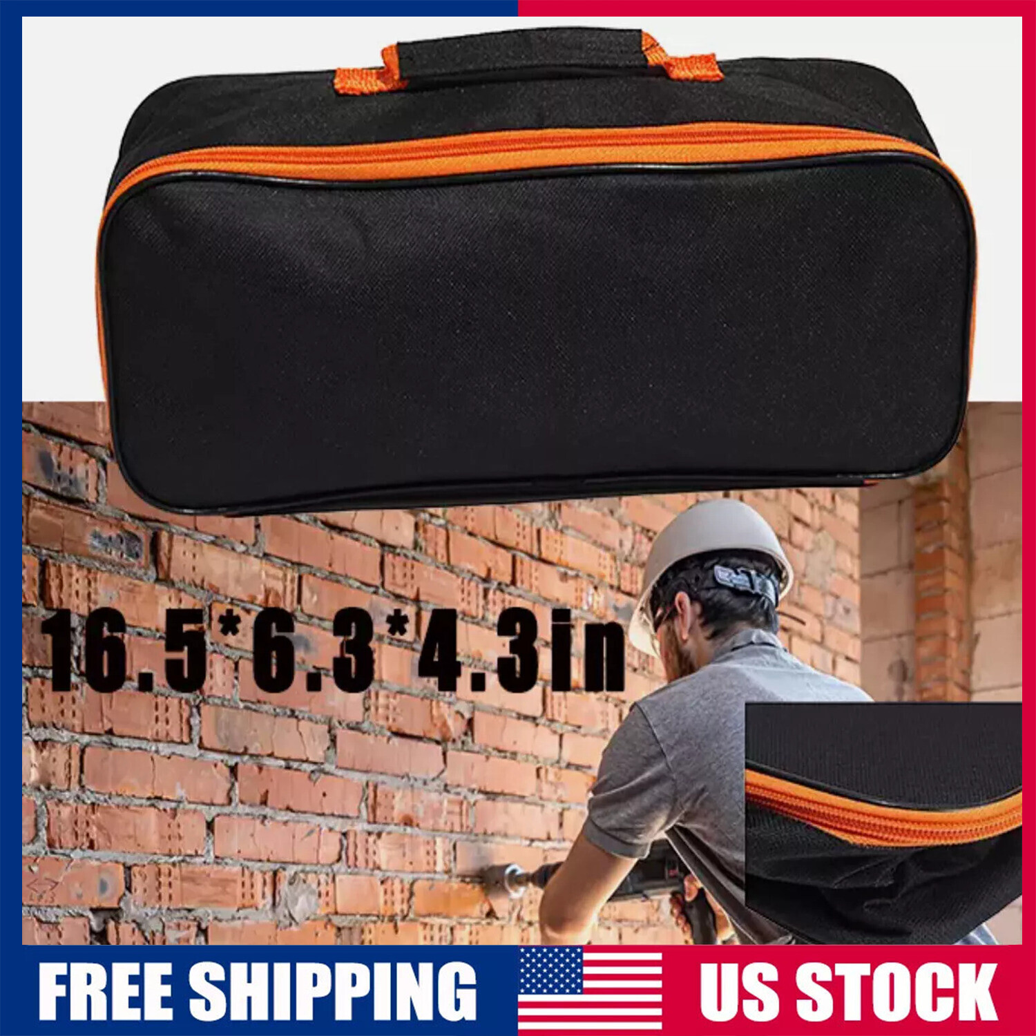 Tool Storage Bag Zip Carry Case Pouch Bag Pocket Organizer Oxford Cloth Portable