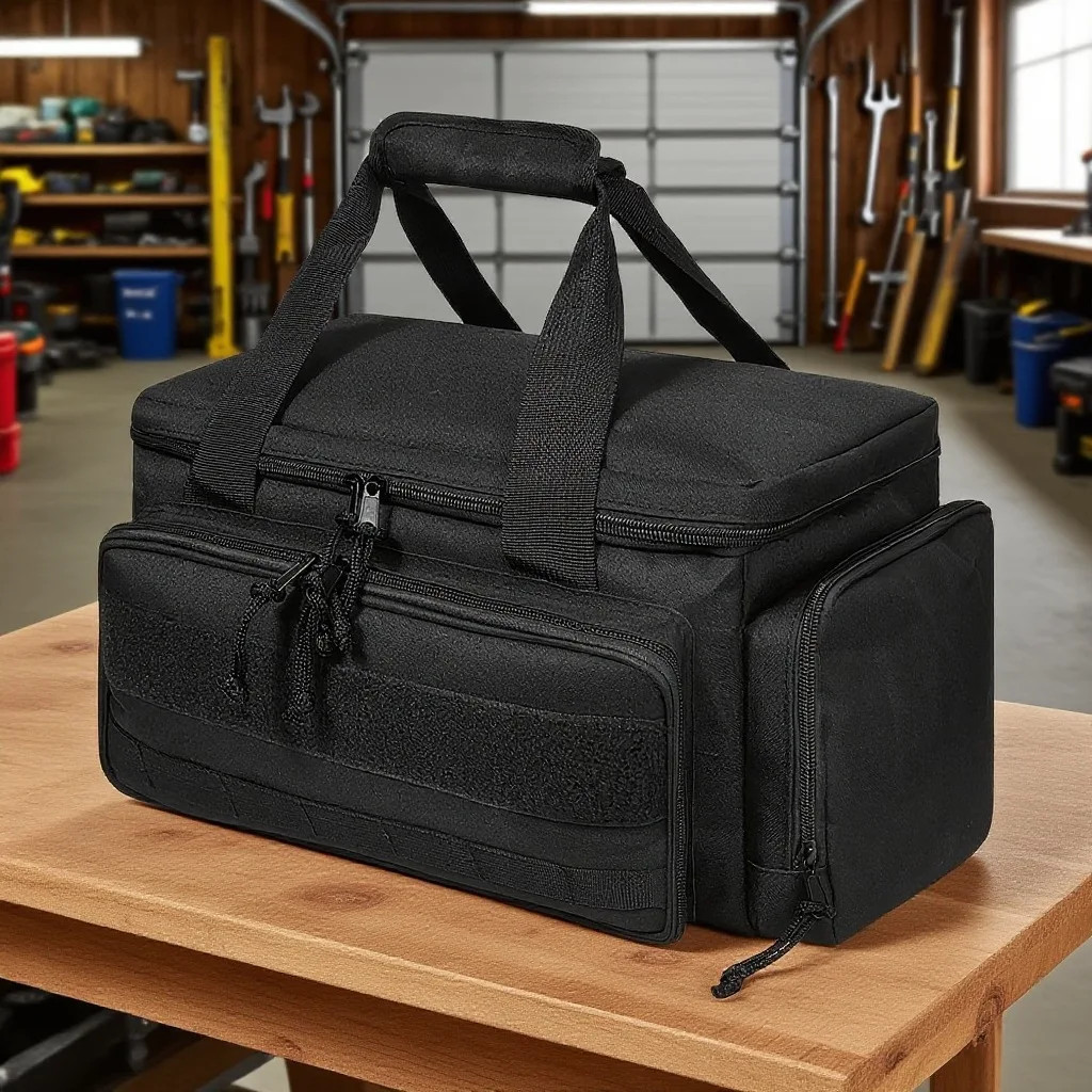 14 Inch Heavy Duty Tool Bag Portable Work Organizer Non Slip Base Storage