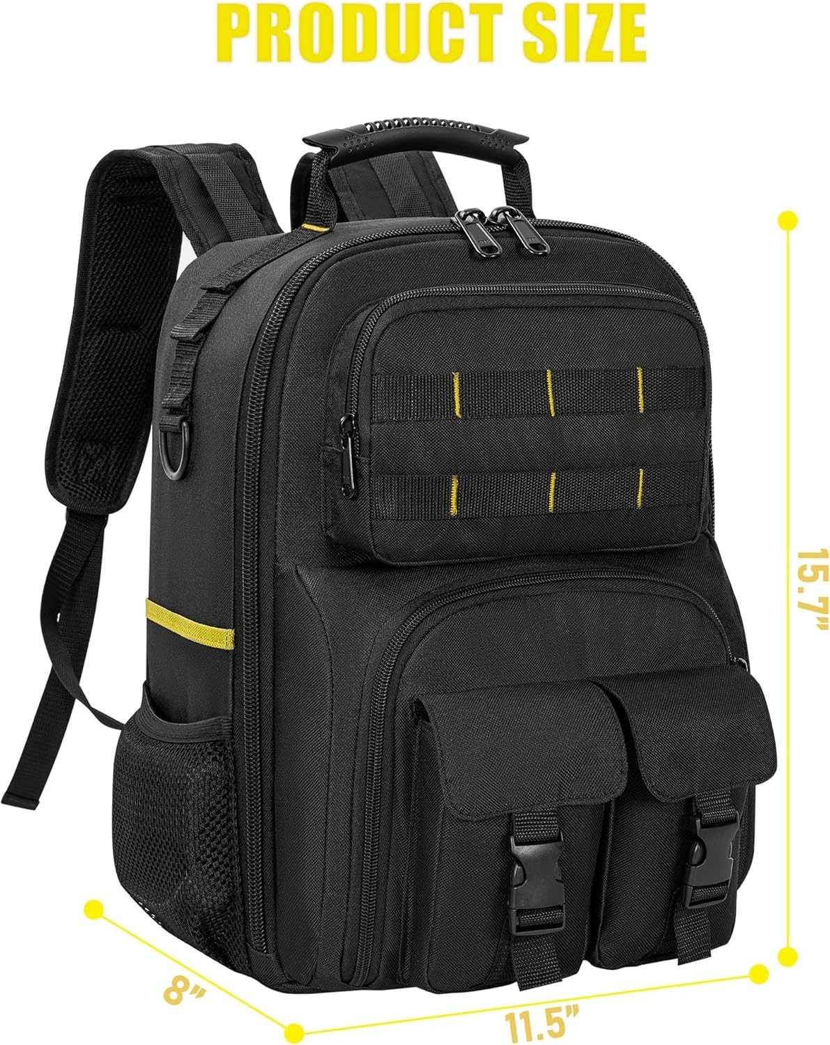 Water-Resistant Heavy Duty Tool Bag with Comfortable Shoulder Support – 28lbs