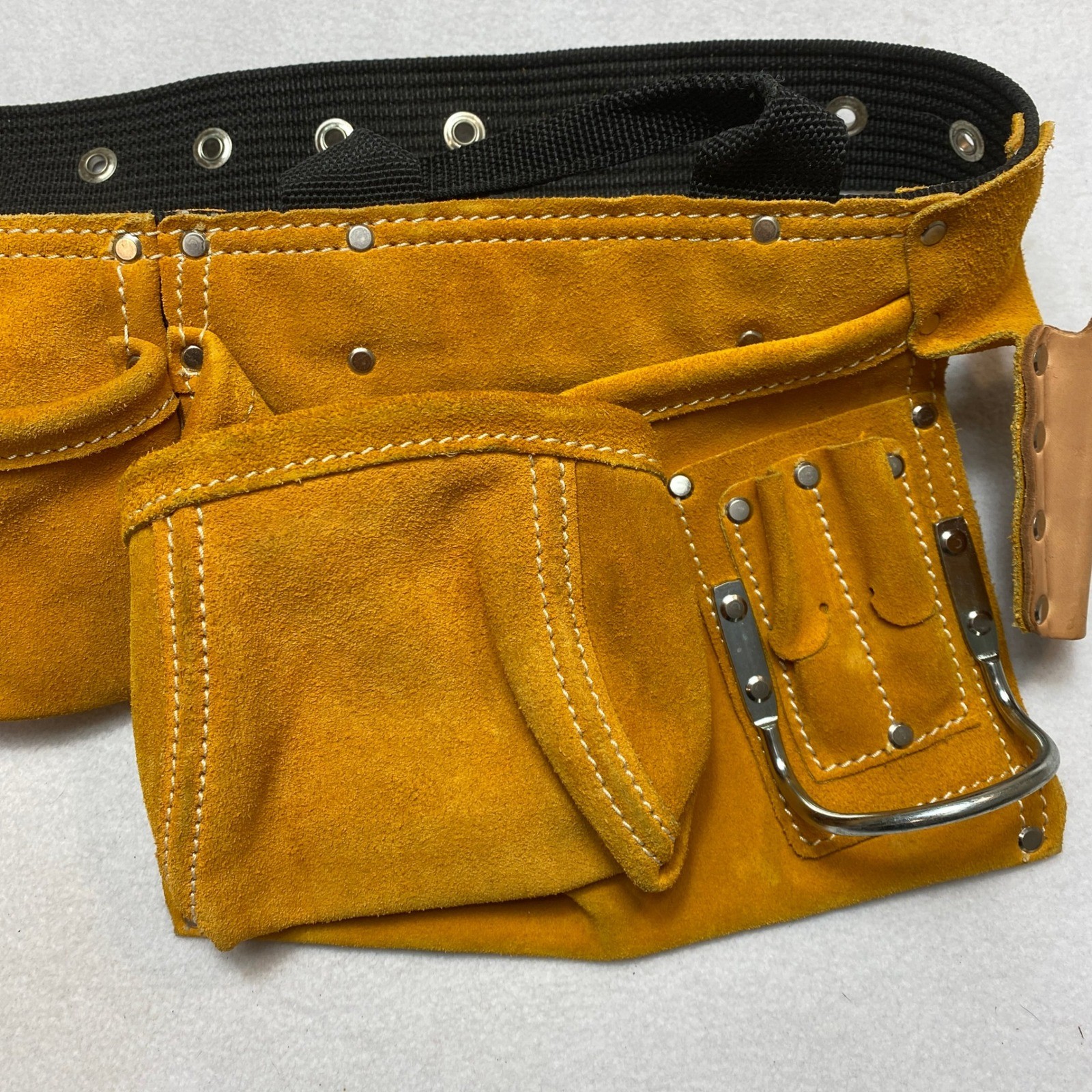 Husky CLC Custom Leathercraft Suede Tool Belt Work Gear Pouch Carpentry