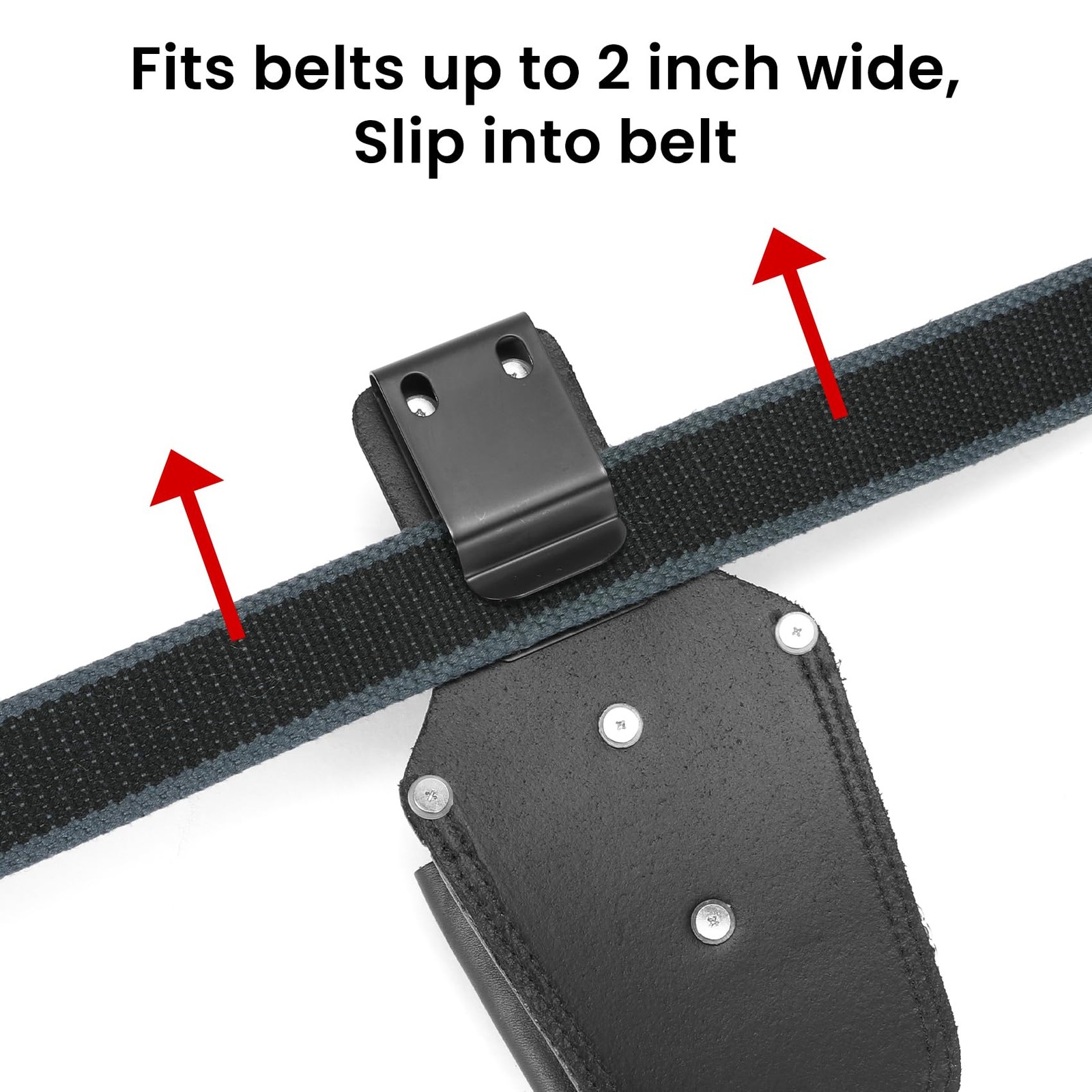 Small Tool Pouch, Genuine Leather Electrician Tool Pouch | 7 Pockets with Met…