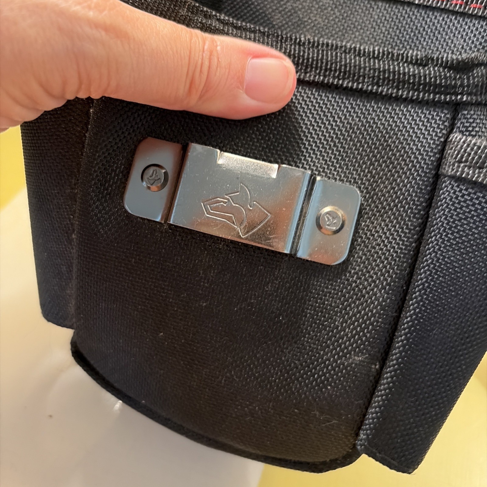 6.7 In. Black 3-Pocket Utility Tool Belt Pouch