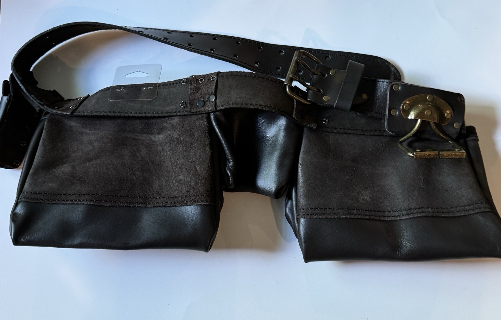 CLC 19427 Leather Work Apron 12 Pocket Brown Large Oiled Leather