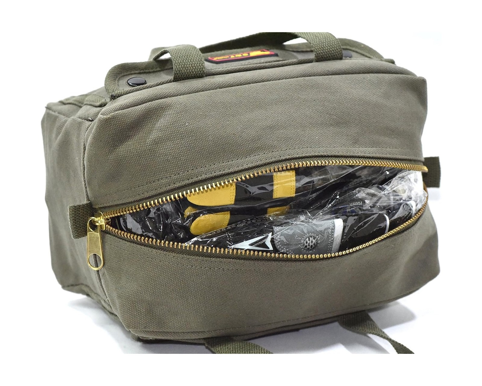 Waxed Canvas All Purpose Military Style Duffle Bag, Water-Resistant, Adjustab…