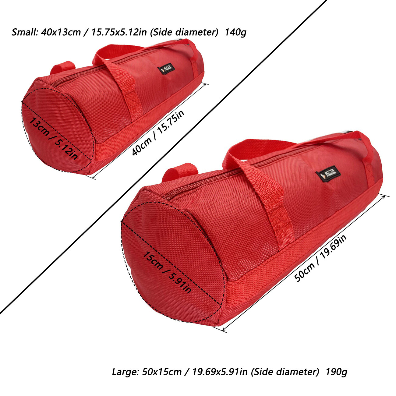 Red Tool Bags with Zippers Multi Purpose Waterproof Storage Pouch 16-20inch