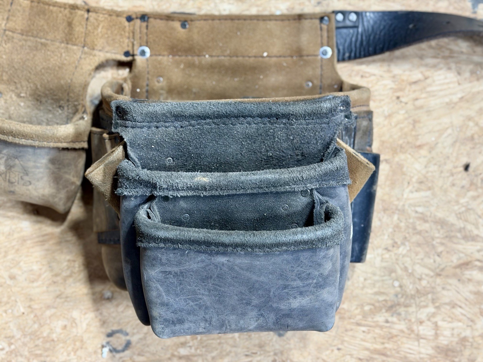 Akribis Leather Trimmer Framer Tool Belt Brown adjustable waist occidental