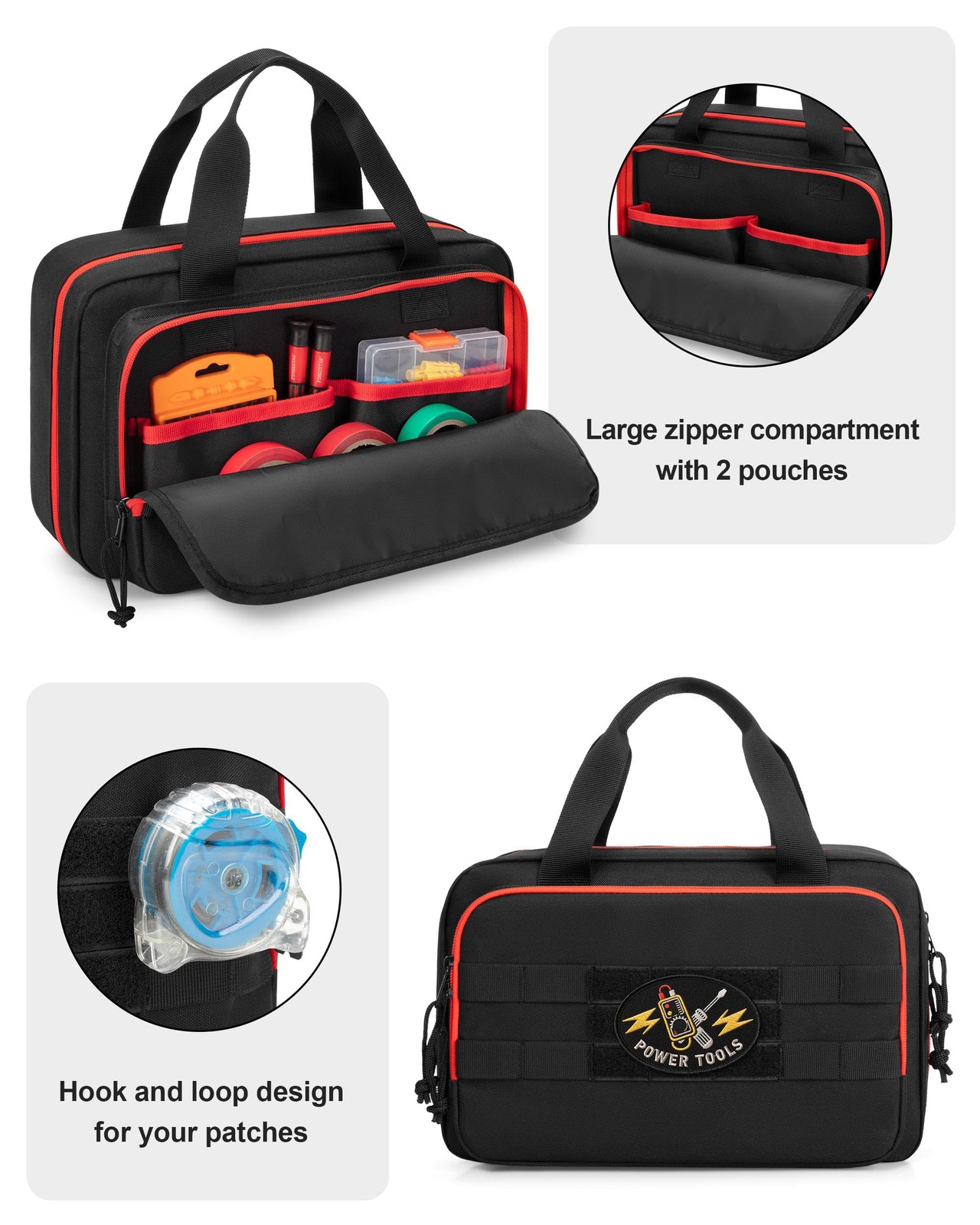 Tool Bag Compatible with Milwaukee M12 Impact Driver, Charger and Battery, Mu…