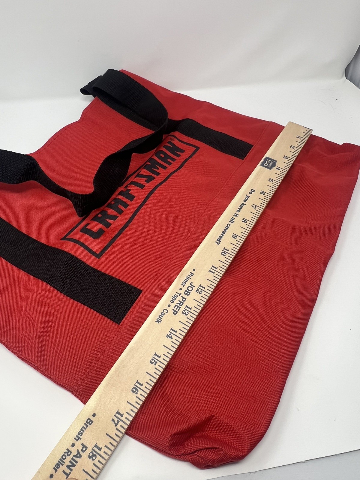 NEW Craftsman 16” Red And Black Large Tool Bag With Handles