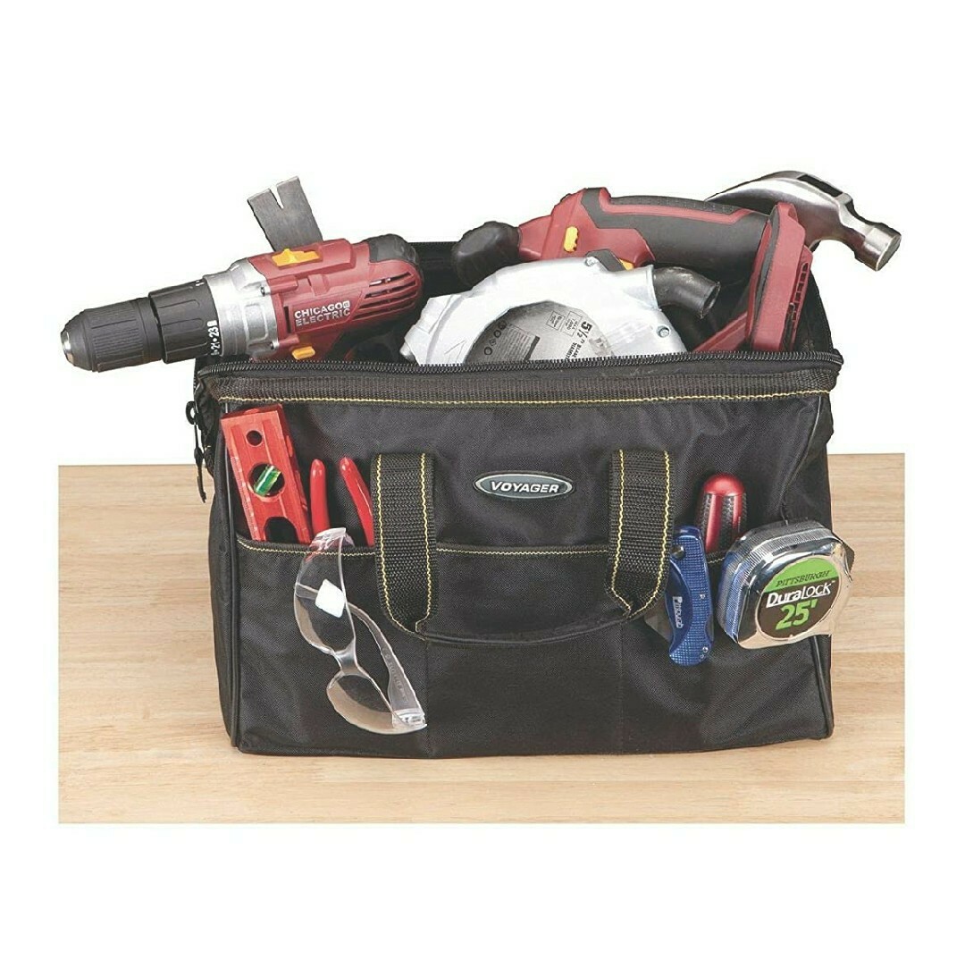 15 inch tool bag Heavy Duty 15″x10″x9″ Tote 6 Exterior & 8 Interior Pockets NEW!
