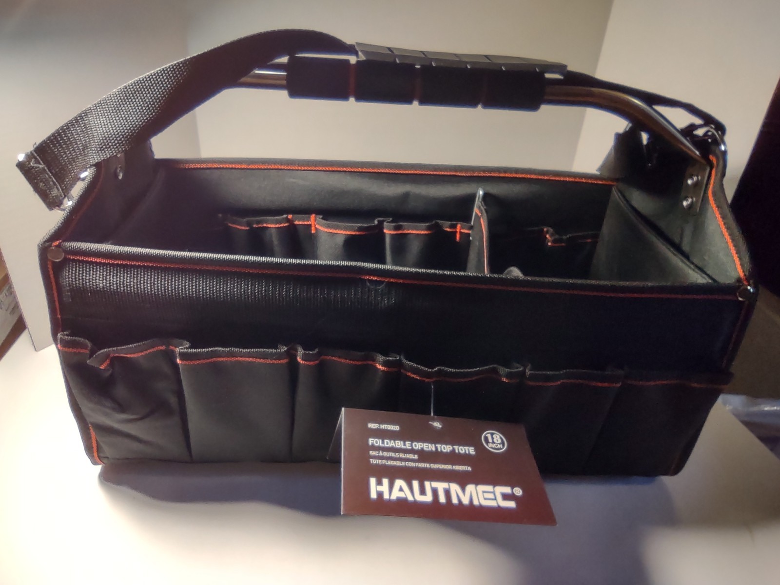 Hautmec 18 inch Open Top Folding Nylon Tool Bag – Unused with Tags