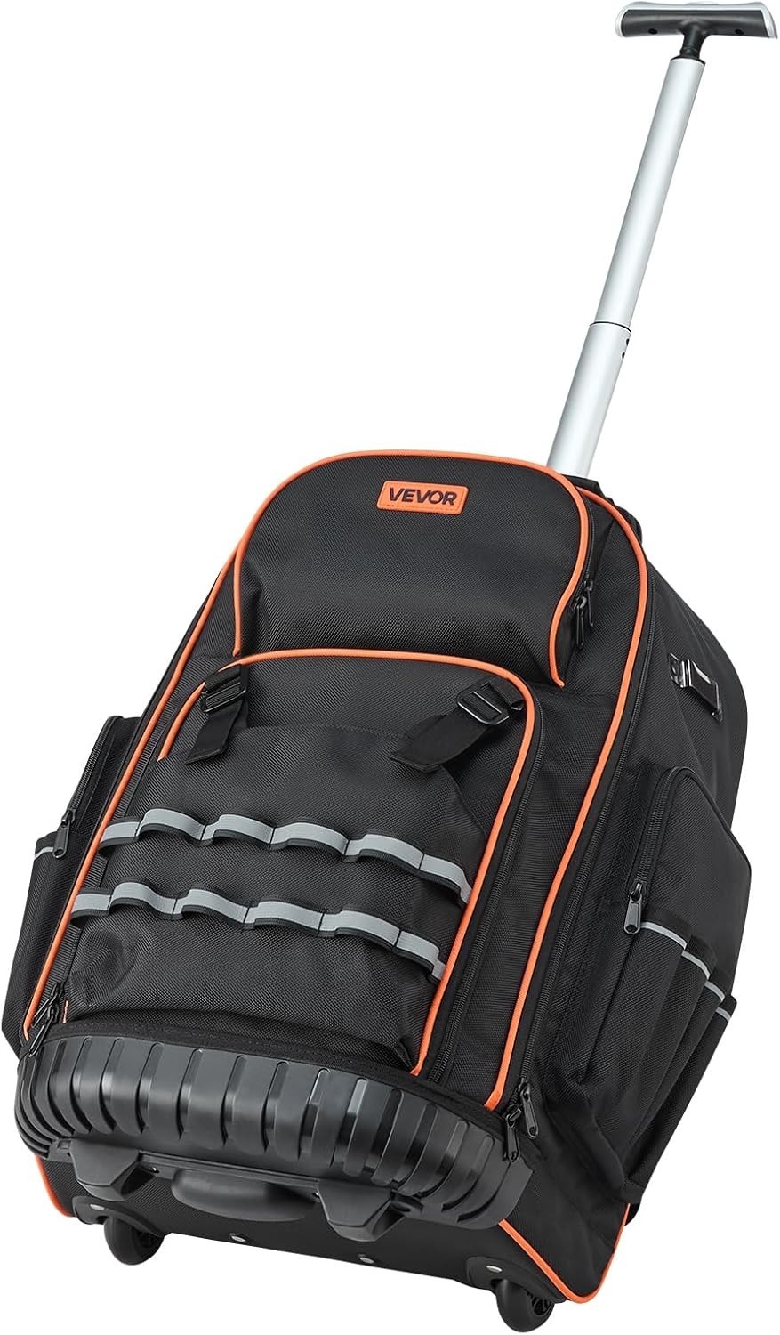 Professional Heavy Duty Tool Backpack with Wheels – 110 lbs Capacity, 72 Pockets
