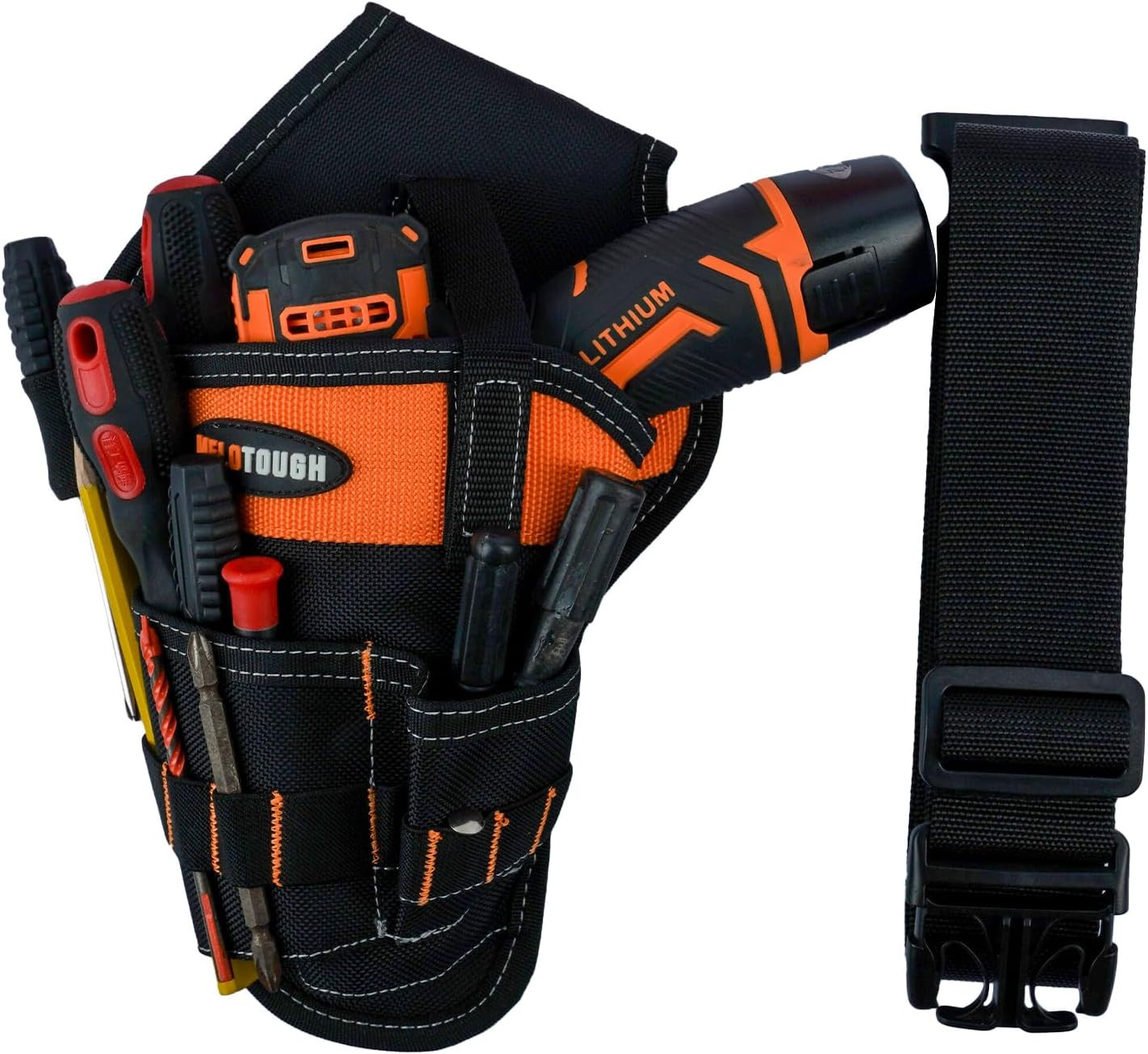 Left/Right Handed Belt Cordless Drill Holster for Tool Belt Drill Pouch Impact D
