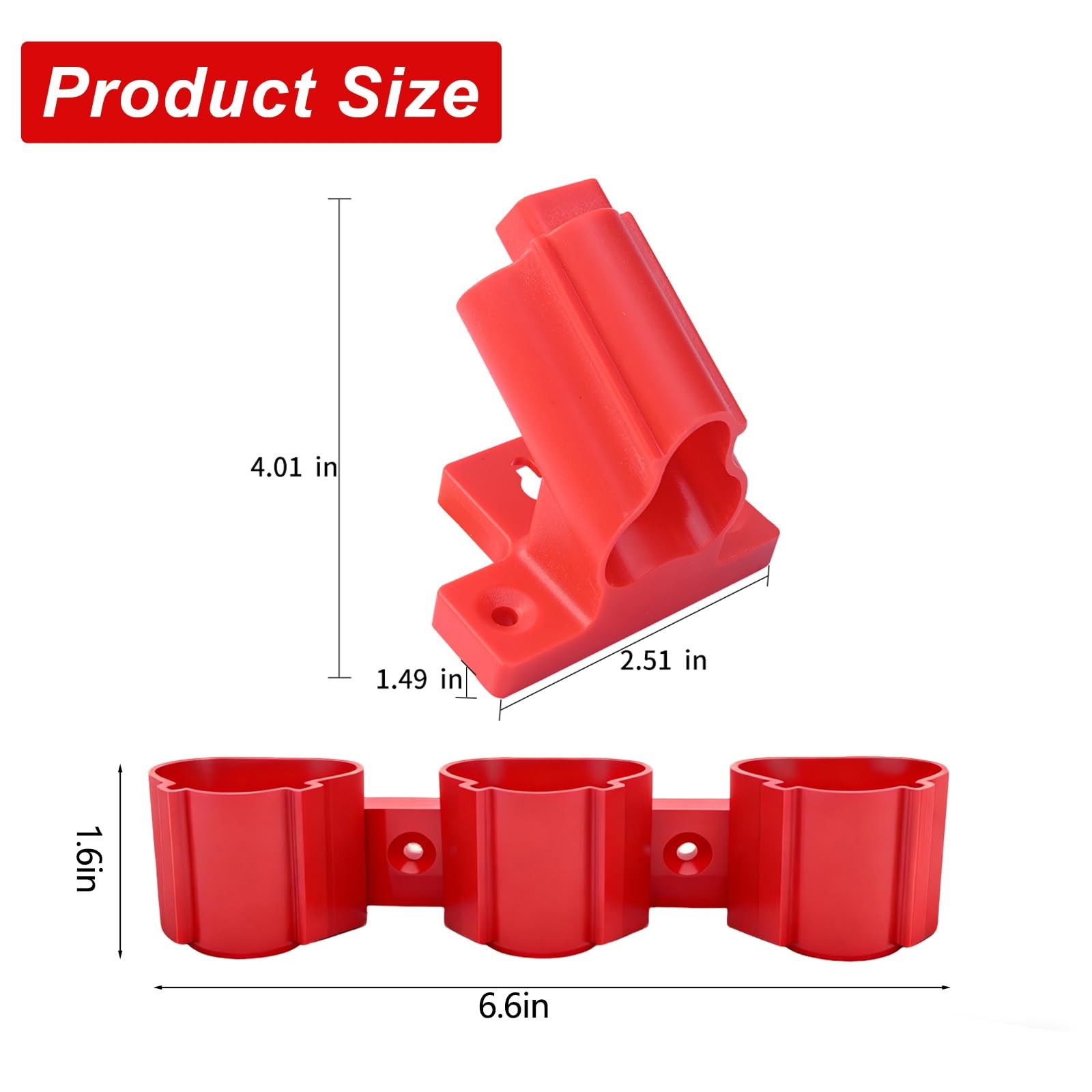 Battery Holder and Tool Holders Compatible Milwaukee M12 12V Wall Mount Plast…