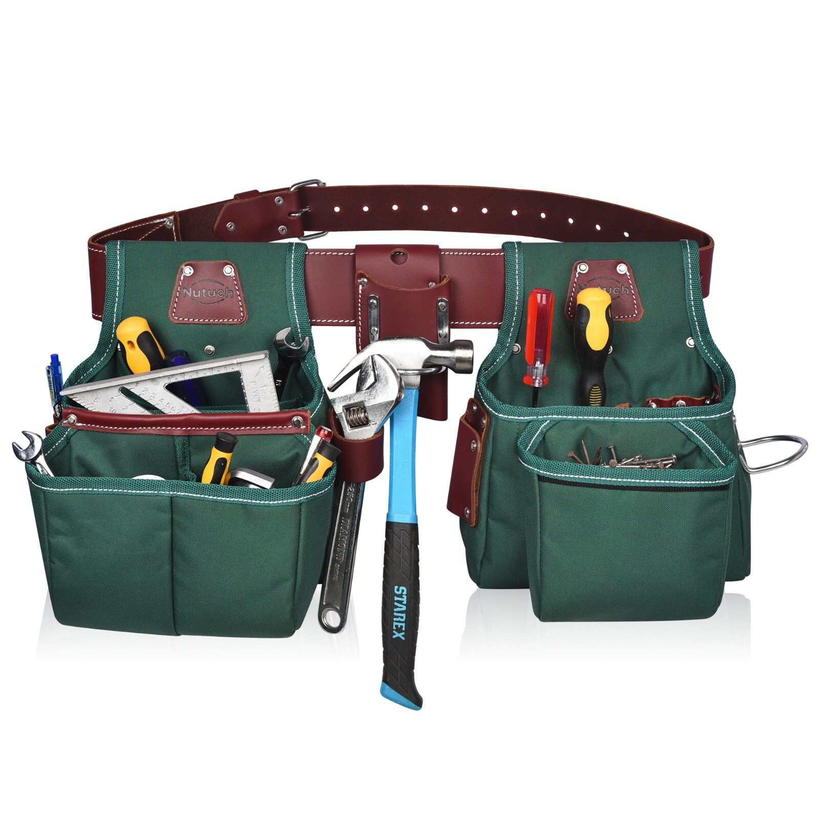 NUTUCH Nylon and Leather Tool Belt | Carpenter Tool Belts | Electrician