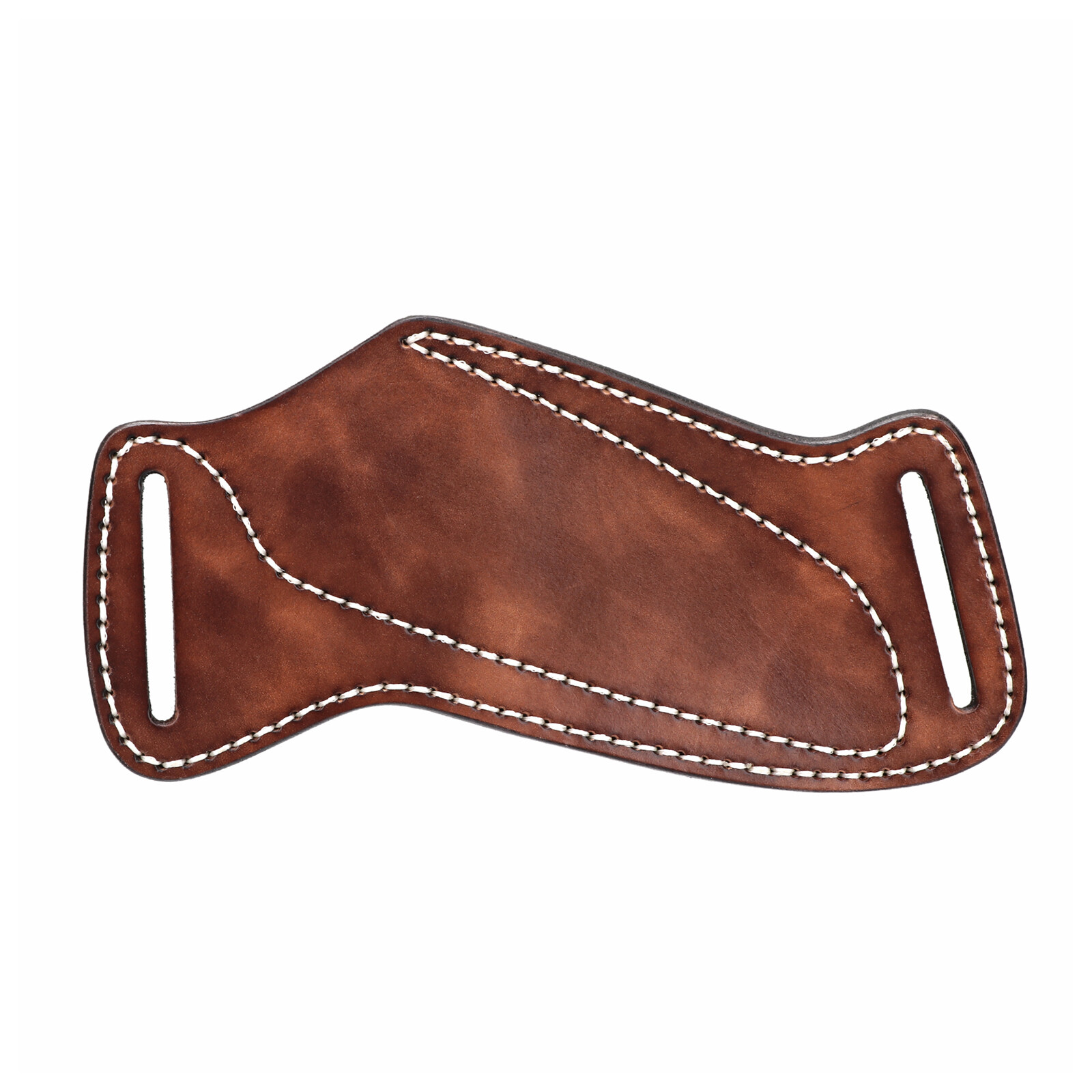 TOURBON Slanted Pancake Knife Sheath Fixed Blade Belt Holster Hunting Camping