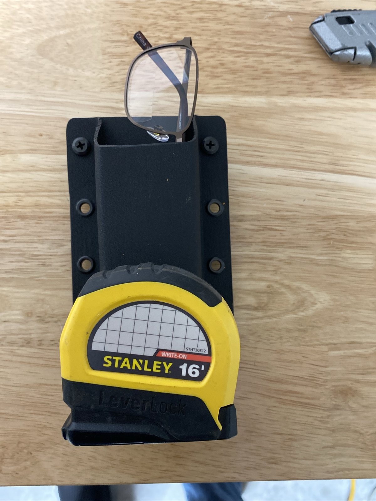 Tape Measure Holder with Utility Knife Pouch, Holds dozens of Items!