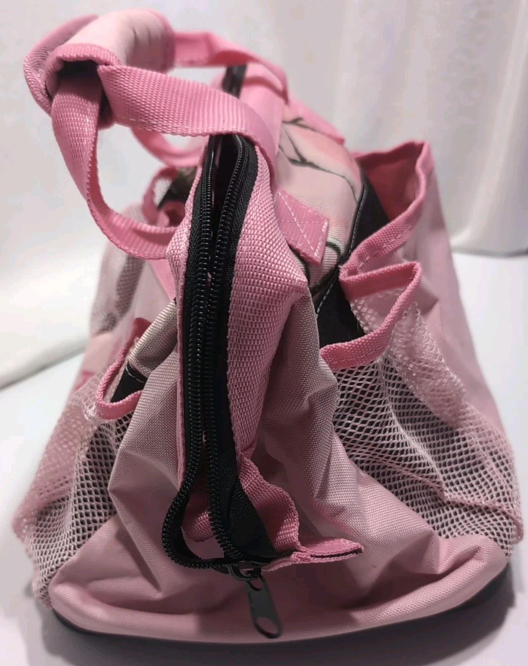Realtree AP Pink Camouflage 12″ Canvas Tool Bag Zippered Gate Mouth Unused