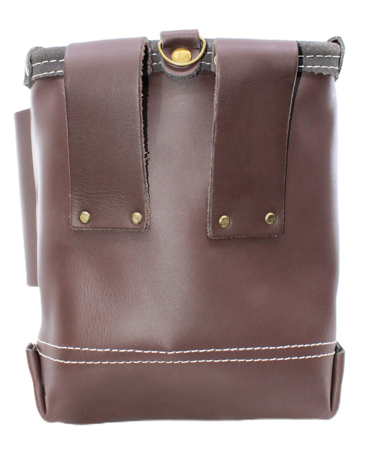 Heavy Duty Oil Tan Leather Iron Worker’s Nuts-Bolts-Nails Tool Pouch Belt Holder