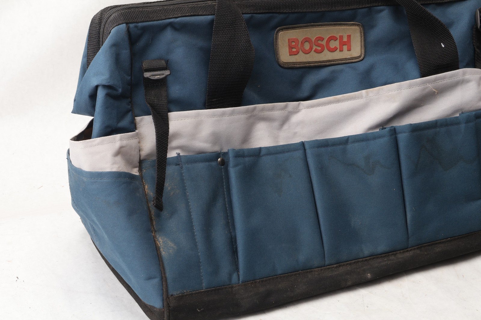 Bosch 18V Large Contractor Tool Bag 21″ Blue Multi-Pocket Canvas Heavy Duty