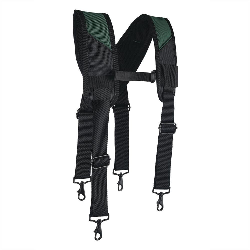 18 Pocket Polyester Carpenter Suspension Tool Rig Padded Belt & Suspenders