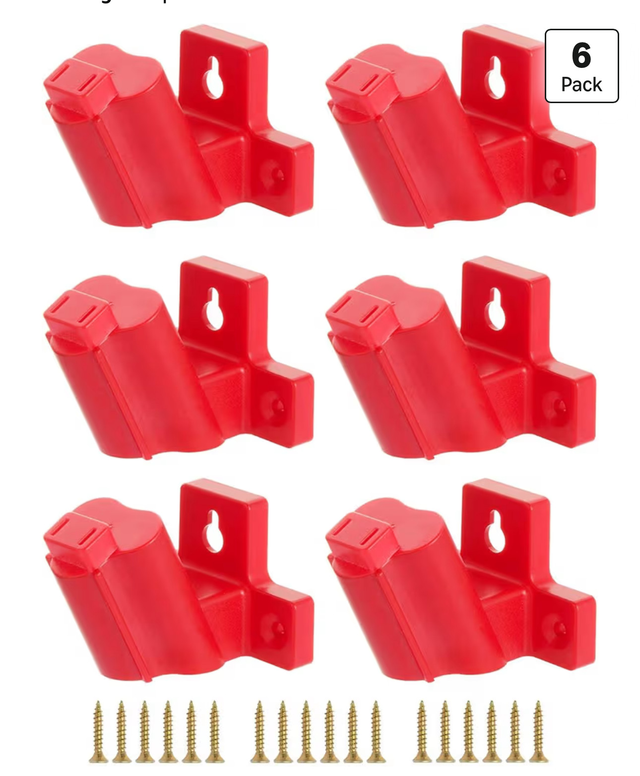 6-Pack Tool Holder Compatible with Milwaukee M12 12V Power Tools Wall Mount