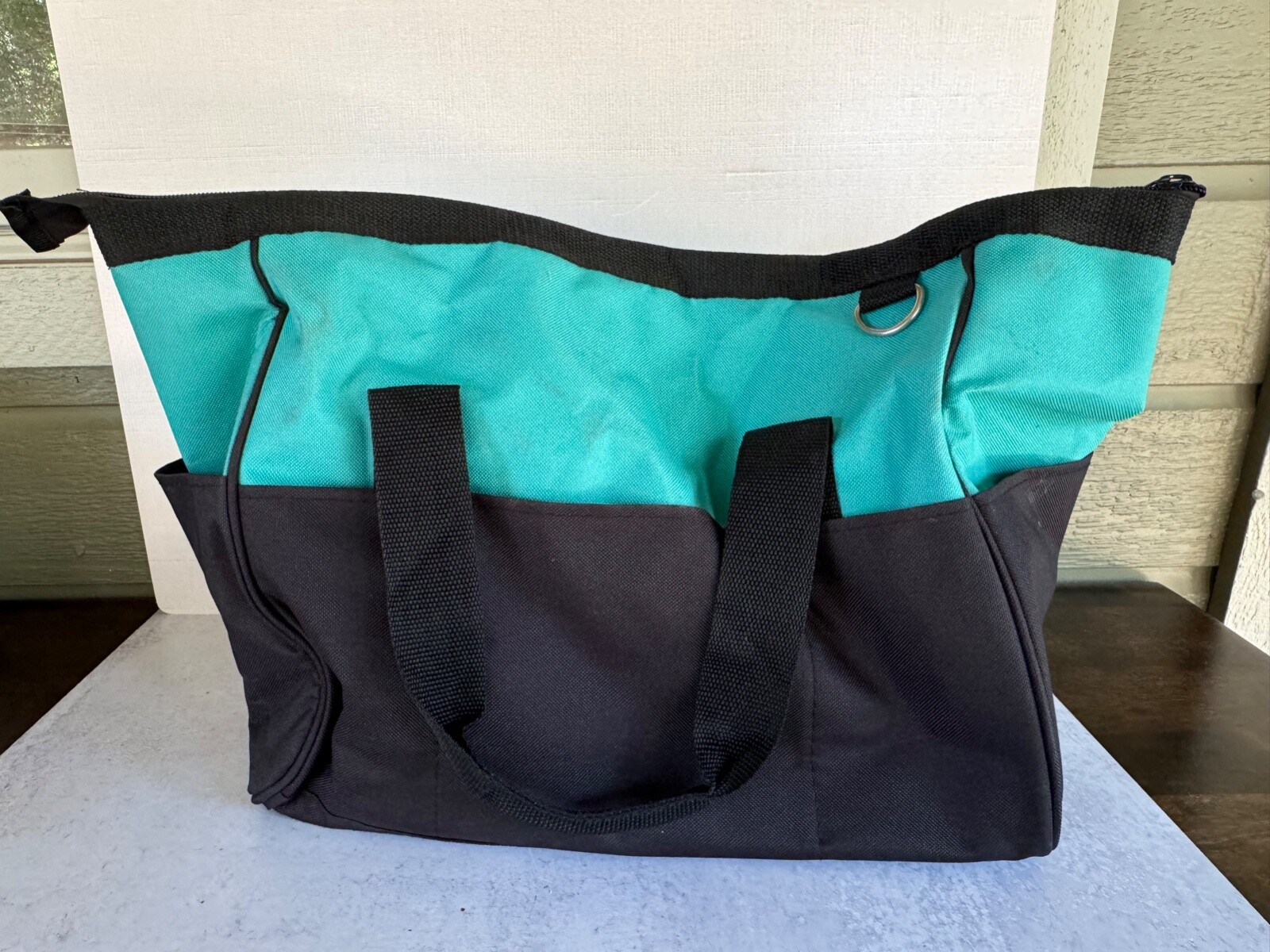 Makita Canvas Tool Tote Bag Teal Blue & Black Unused w/ Shoulder Strap 14x12x8