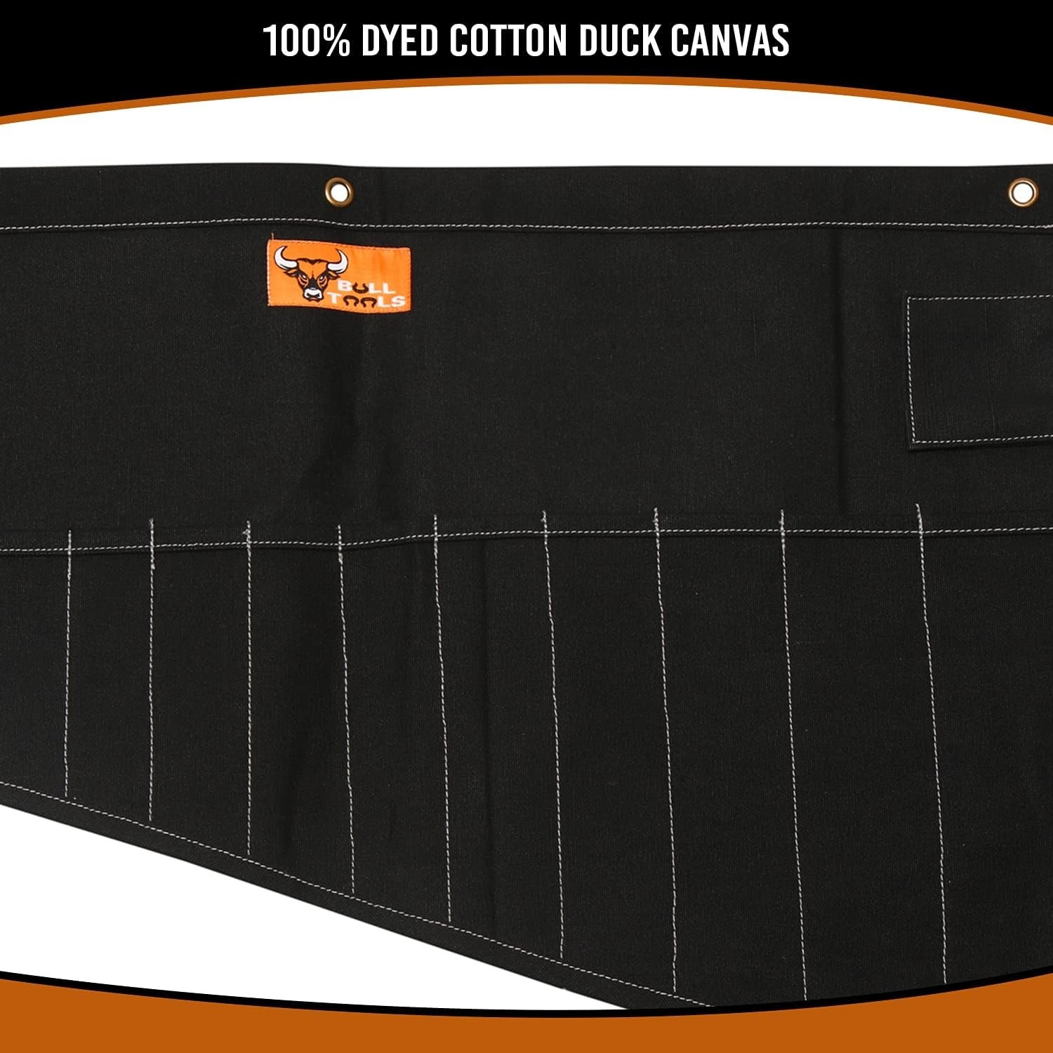 Roll Up Tool Bag Organizer 16 Pockets Metric & SAE Wrench Organizer Heavy Dut…
