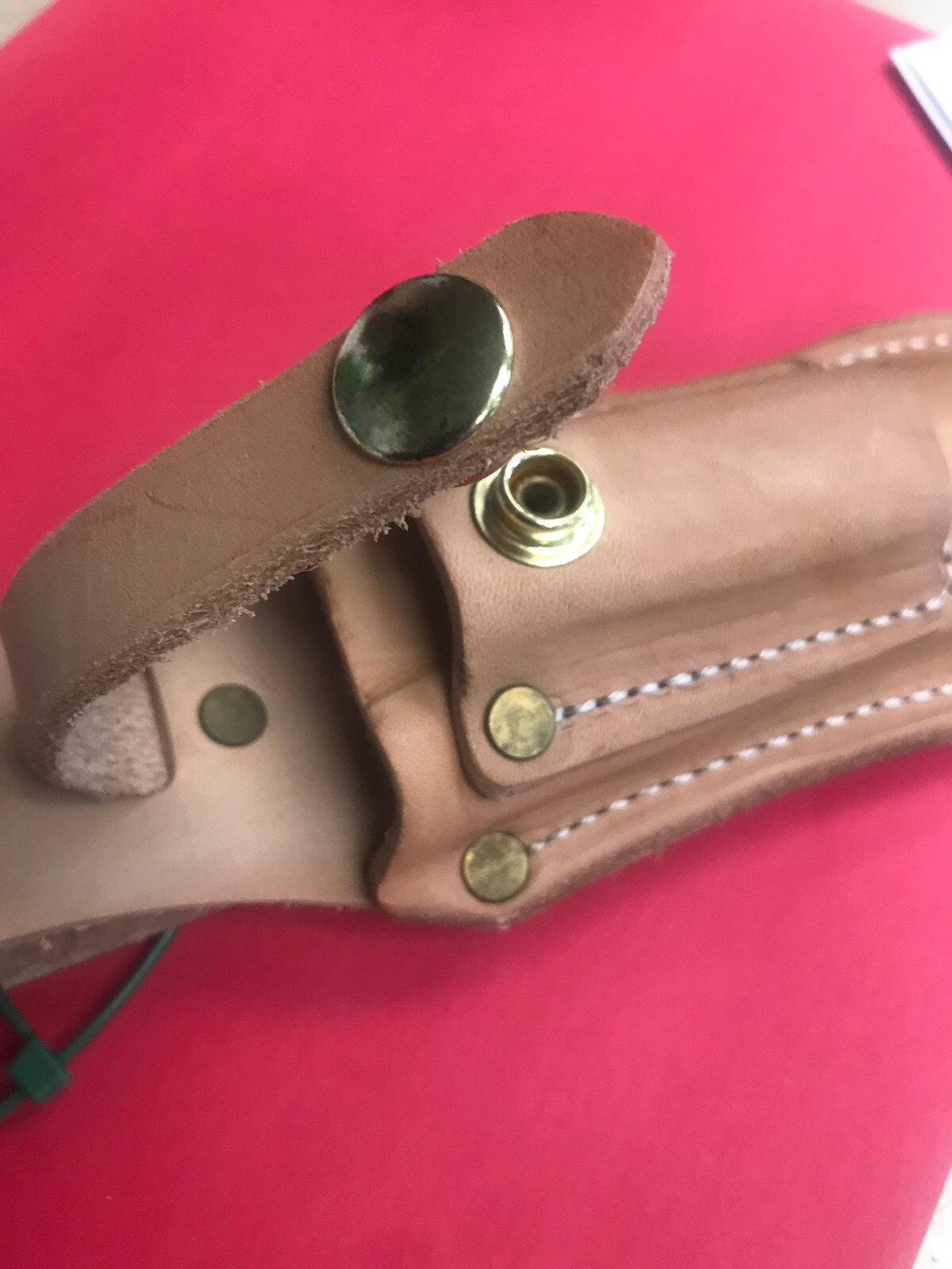 Leather Pliers Pouch Holds 6-8″ Pliers, 4-6″ Adj Wrench, 5WR Vise Grips etc USA