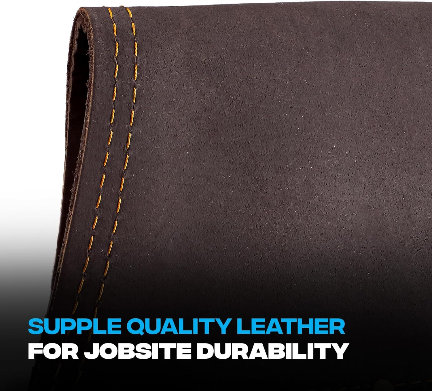Pro Full Grain Leather Tool Pouches – Made with Double Stitching and Rivet Reinf