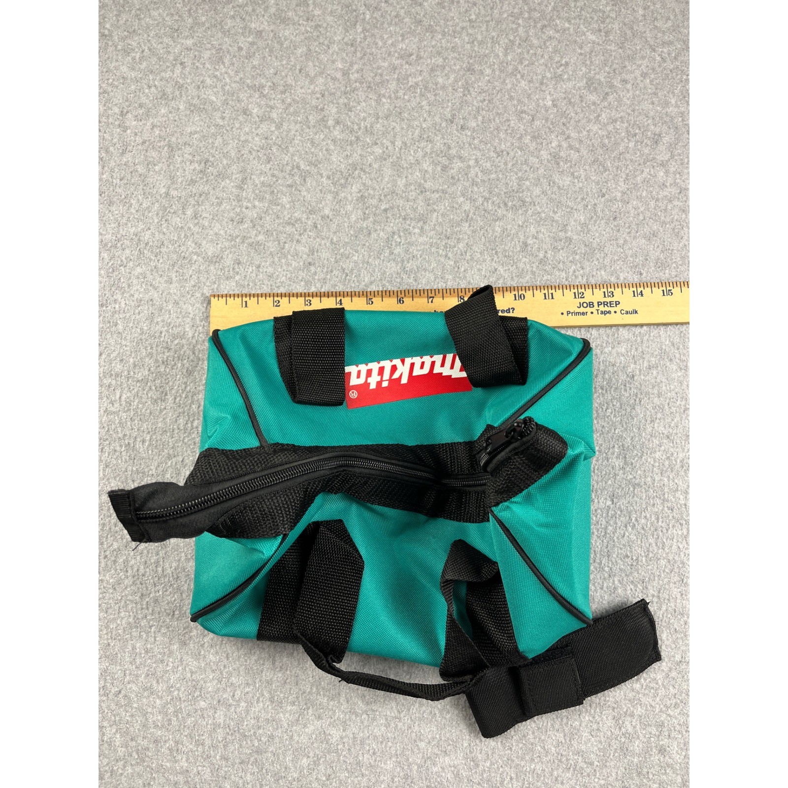 Makita Tool Bag Small Teal Black Zippered Canvas Storage Tote