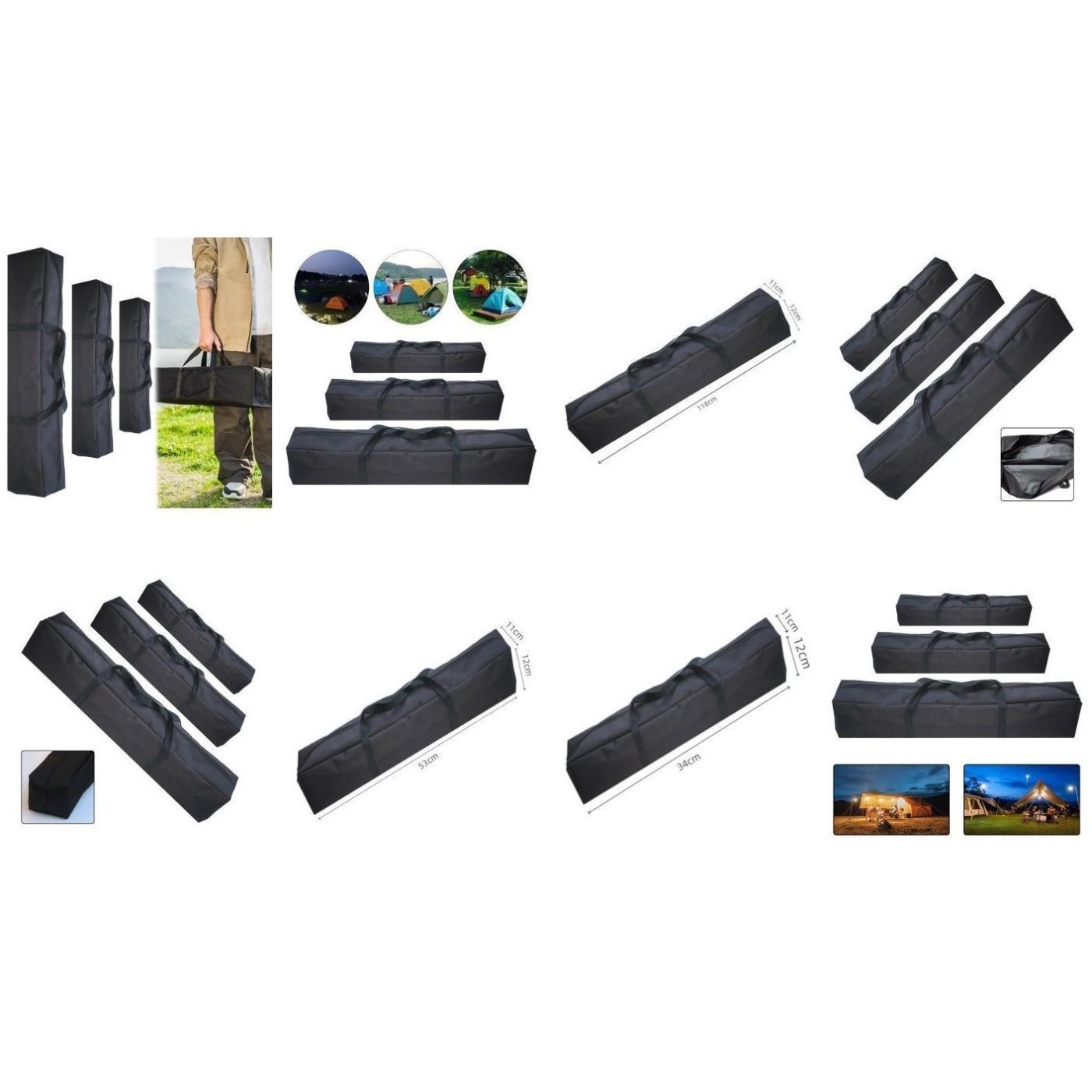 Foldable Waterproof Bag for Outdoor Sports and Camping Use with Handles