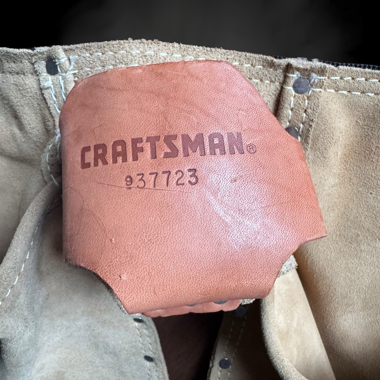 Craftsman Heavy Split Cowhide 937723 Tool Belt Work Construction * NICE *