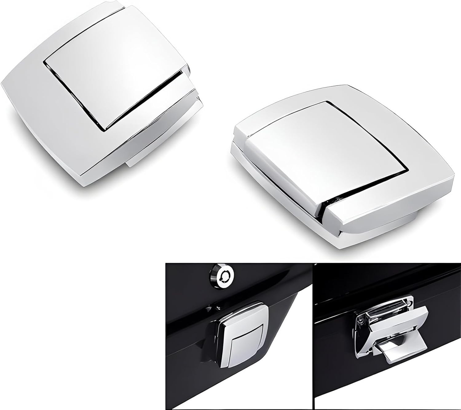 Chrome Tour Pack Pak Latches Fits for Harley Touring Street Electra Road Glid