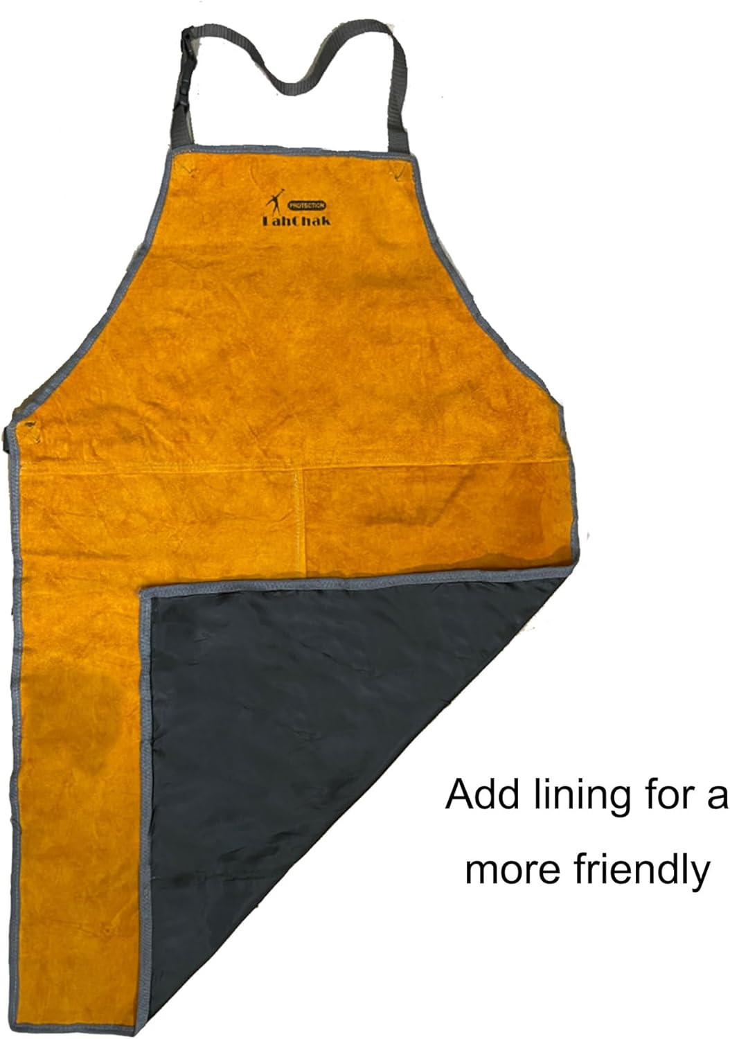 Leather Work Shop Apron, Buckle Straps, Heat & Flame Resistant Welding Apron