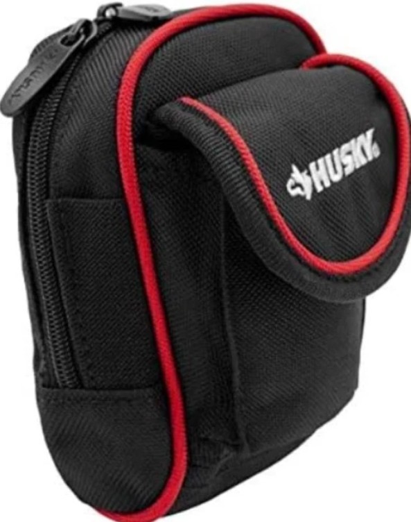 Husky Clip-On Tool Belt 4.5 in. Pouch-3 Pockets Durable Heavy Duty 570 971