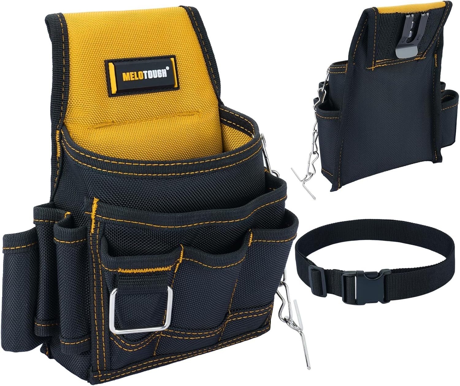 Electrician Tool Pouch Tool Belt Pouches Multiple Pockets Tool Organizer for Te