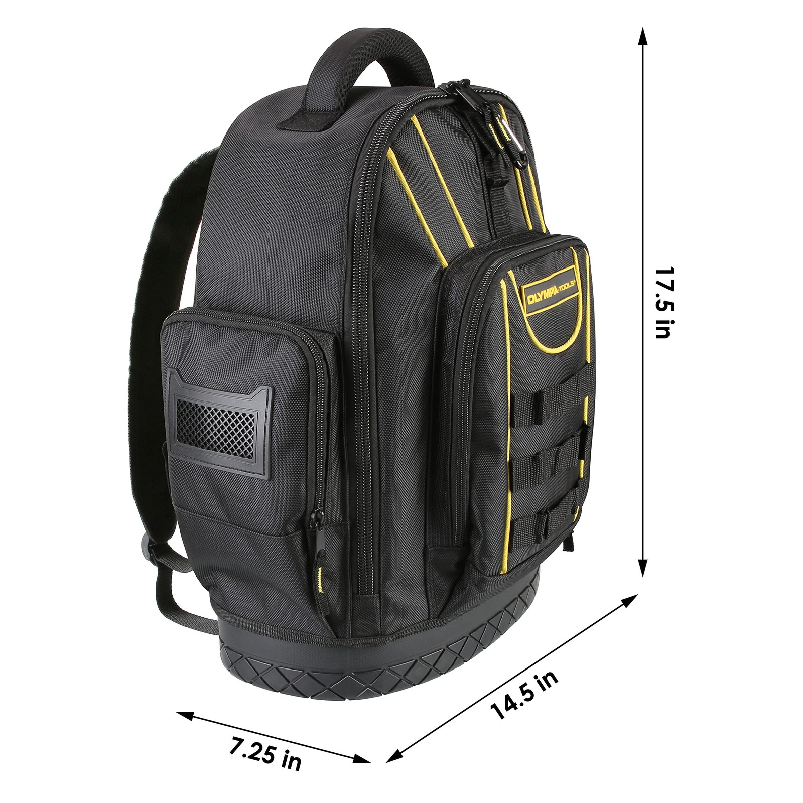 S Tool Backpack Moulded Waterproof Base Padded Shoulder Straps Breathable Padded
