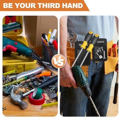 2pcs Magnetic Tool Holder Belt Clip – 20lbs Capacity