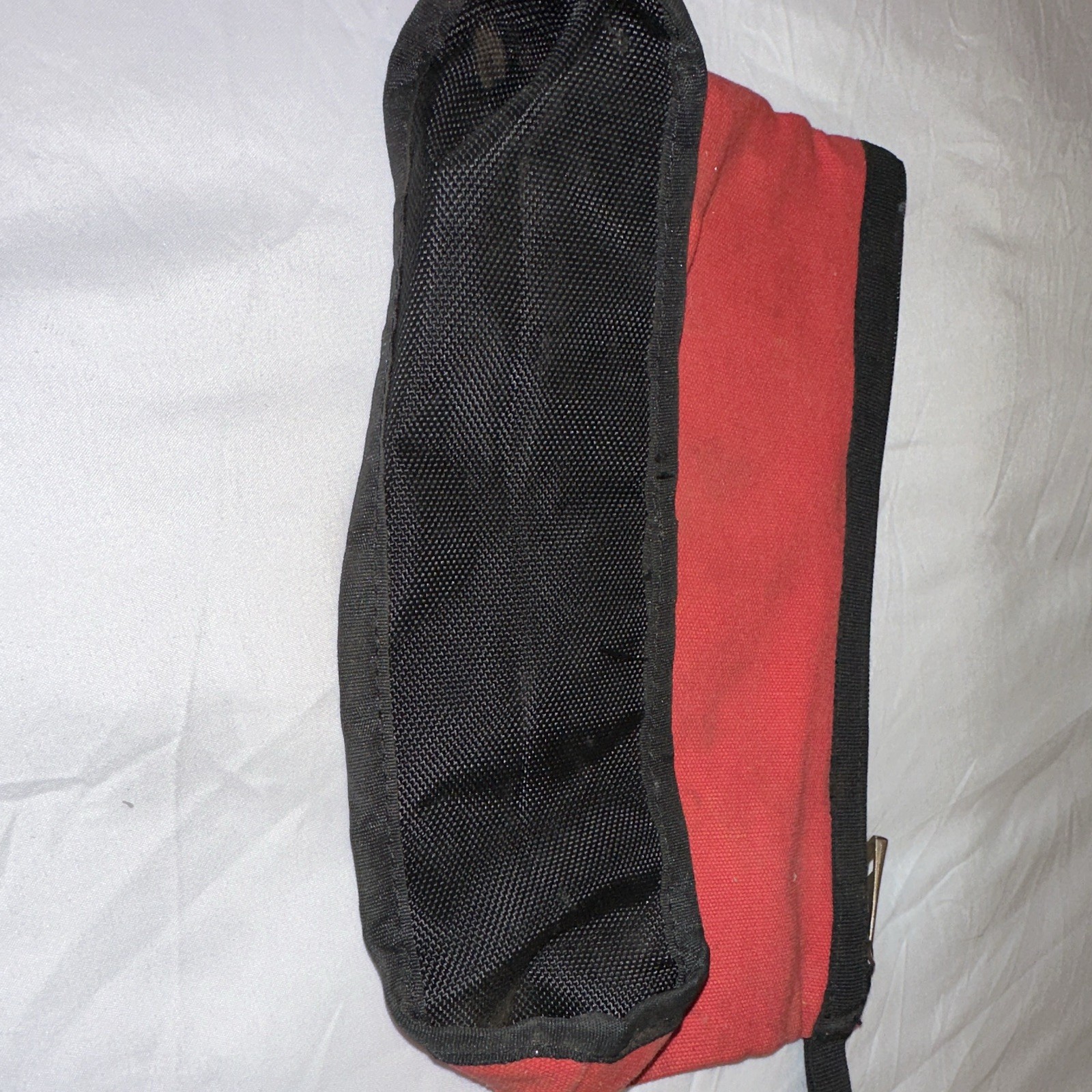 Milwaukee Red/Black Fabric Tool Pouch Bag with Zipper Closure