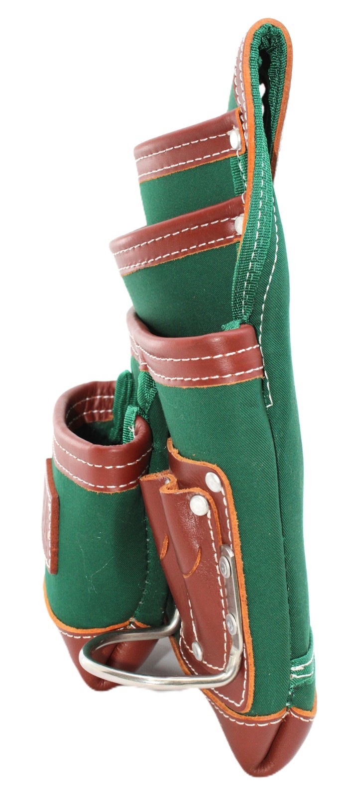 USA PRO TOOLS Heavy Duty Polyester & Leather Tool Pouch with 2 Hammer Holders.