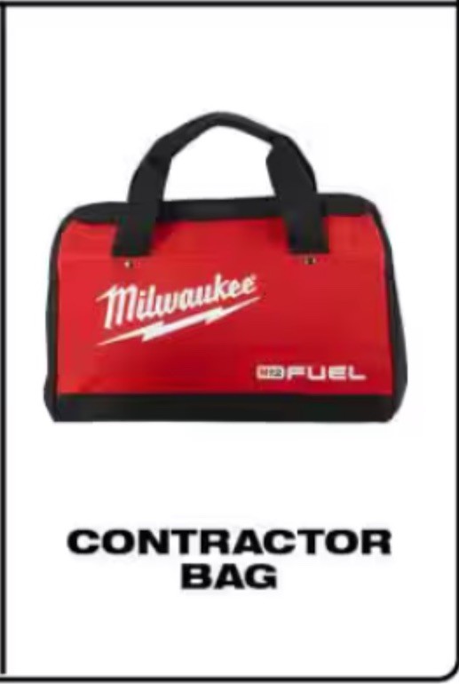 New Milwaukee FUEL M12 13″ Heavy Duty Contractors Tool Bag M18 13″ x 9″ x 10″