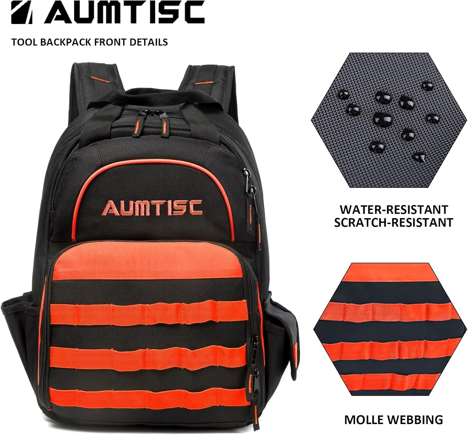 Multi-Use Tool Bag Backpack – 16» for Electrician & Construction Professionals