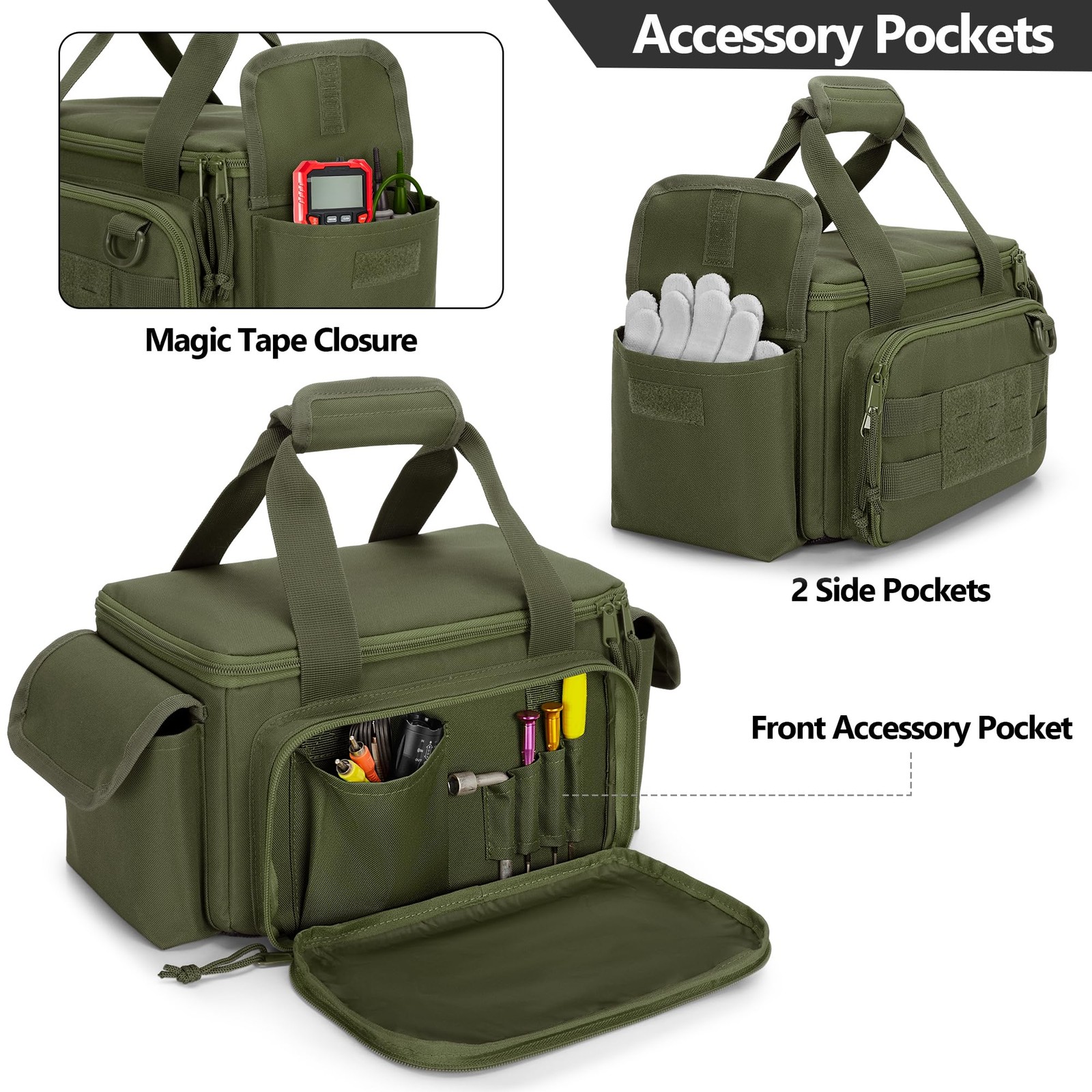 Small Tool Bag with Anti-friction and Thick Padded Bottom, Tool Storage Organ…