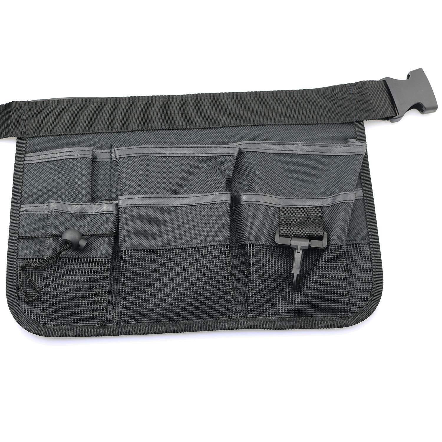 Garden Tool Belt Bag 33x23mm/13×9 inch Black Waist Organizer Apron Storage